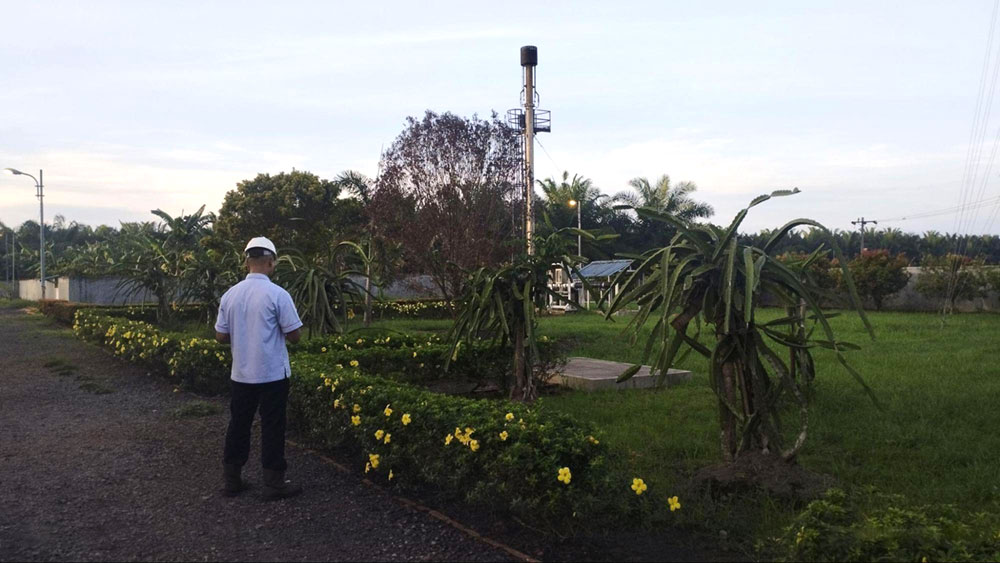 Aktivitas pemantauan flaring biogas POME/Bagas Indrayatna