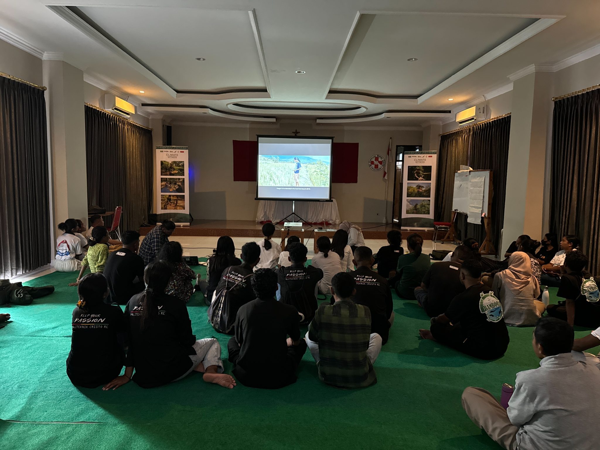 Sesi nonton bareng “Climate Witness”/Ridwan Arif