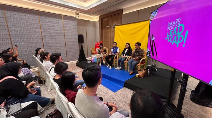 Suasana diskusi "The Future of Jobs is Green" sebagai salah satu kegiatan dalam IdeaFest 2023/Adhi Satyawidi/Koaksi Indonesia