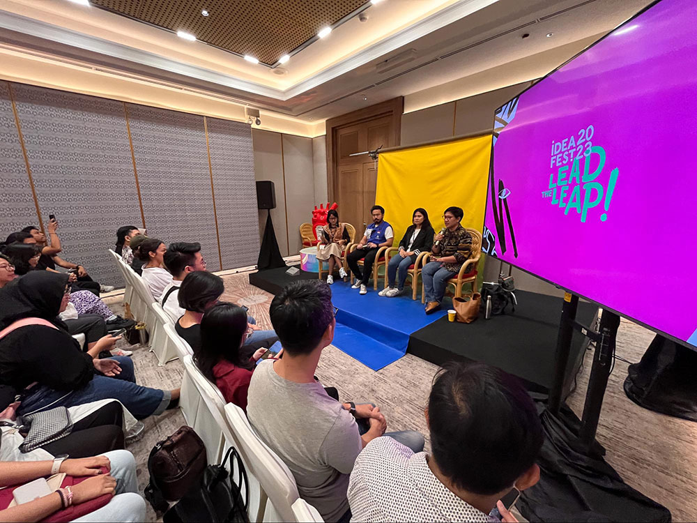 Suasana diskusi "The Future of Jobs is Green" sebagai salah satu kegiatan dalam IdeaFest 2023/Adhi Satyawidi/Koaksi Indonesia