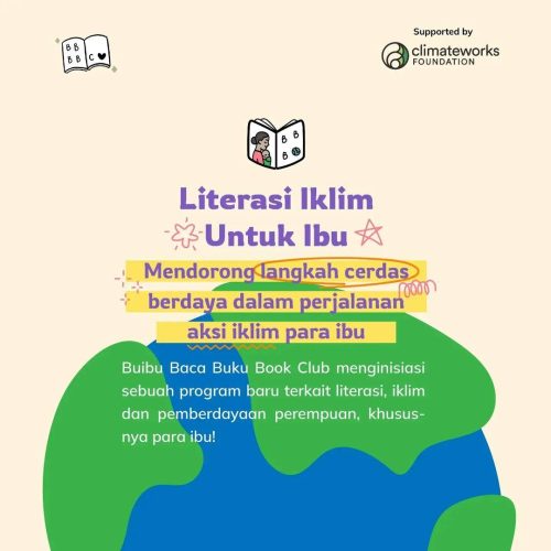 Inspirasi kegiatan literasi iklim untuk Ibu/Instagram: @bbbbooksclub