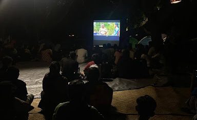 Sesi nonton bareng film aksi adaptasi perubahan iklim/Fitrianti Sofyan